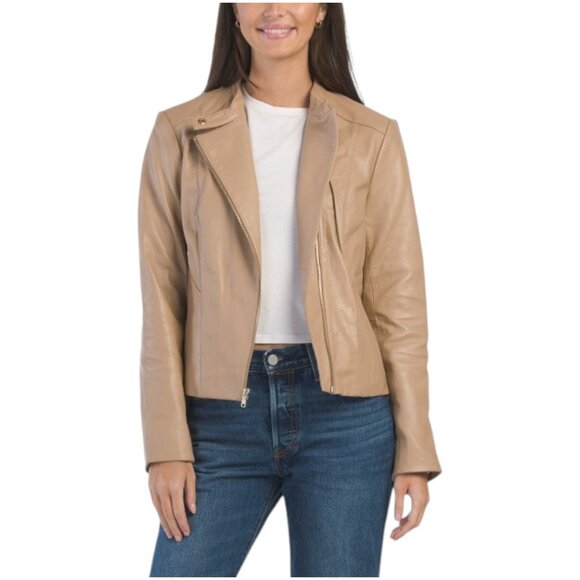 COLE HAAN Leather Genuine Jacket - Picture 1 of 3